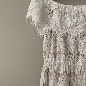 NWT White Lace Romper